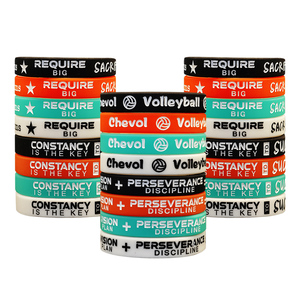 Custom Rubber Bracelets Personalized Silicone Wristbands Customized for Events Support Wedding Awareness Customizable