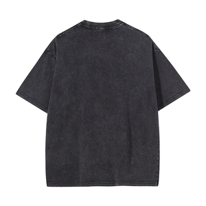 Fabbricazione oversize Relax Fit <span class=keywords><strong>Super</strong></span> Soft Plus Size T-Shirt 210gsm cotone 100% bianco T-Shirt Vintage lavaggio in difficoltà per gli uomini - Product Image 3