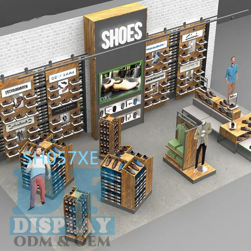 Shoes store fixtures shoes showroom design mensole da muro design shoes store decor