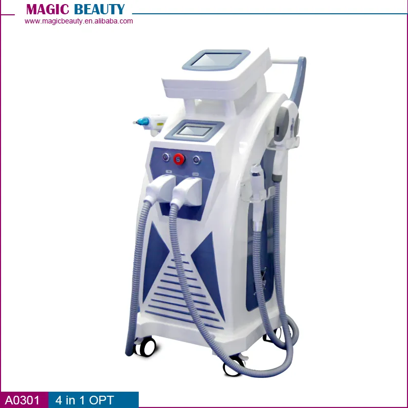 China Tien Selling Producten Professionele A0301 4 in 1 Multifunctionele Laser IPL Ontharing Machine