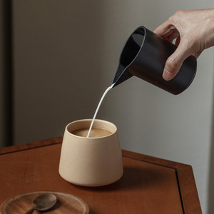 Squisita tazza di <span class=keywords><strong>caffè</strong></span> in ceramica <span class=keywords><strong>senza</strong></span> manico Japandi tazza di porcellana acqua piccola tazza di tè pomeridiana - Product Image 3