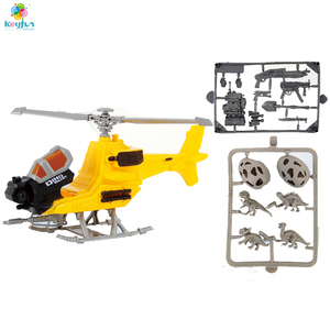 Ensemble d'aventure éducatif en plastique unisexe avec dinosaures, animaux et véhicules, avec lumières et sons, scène de sauvetage, jouet cadeau pour enfants - Product Image 5
