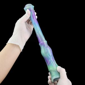 YOCY Enlargement Fantasy Lotus Color Penis Sleeve Extender Silicone <b>Dildo</b> Sex Toys for Male Artificial Rods - Product Image 6