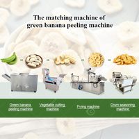 Éplucheur de peau de plantain électrique automatique de banane jaune verte et trancheuse à trancher pour la banane