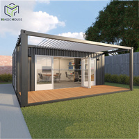 Bureau conteneur modulaire Magic House avec toilettes, design varié, disponible de 8 à 20 pieds, avec tarifs compétitifs