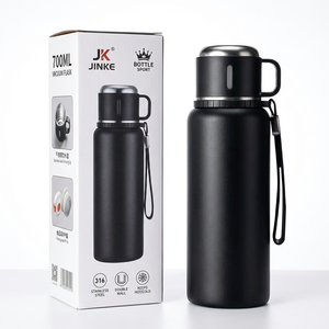 Borracce Termiche in Acciaio Inox a Doppia Parete, <span class=keywords><strong>Nuova</strong></span> Borraccia Sottovuoto per Sport, Ufficio e Regali Aziendali - Product Image 1