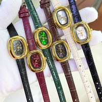 Nouvelle Arrivée Montre Femme Tendance Style Ovale Haut de Gamme Rétro Niche Élégante Montre-Bracelet pour Dames