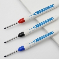 Marqueur pour trous profonds 30 mm pour le travail du bois et la rénovation ; Encre noire permanente multi-usage avec une pointe longue