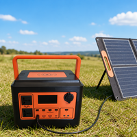 Station d'alimentation portable LiFePO4, générateur solaire extérieur avec chargeur sans fil 15W, onduleur MPPT pour le camping, les camping-cars et les situations d'urgence