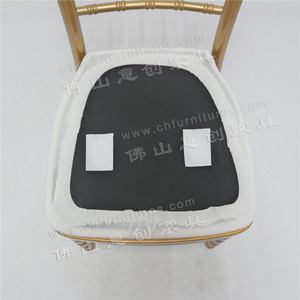 Sedia per banchetti in alluminio oro di alta qualità con cuscino per matrimoni <span class=keywords><strong>e</strong></span> Catering per alberghi - Product Image 6