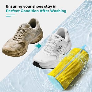 Durable Reusable Silicone Rubber Sneaker Wash Bag with Zipper for Bathroom Use and Washing Dryer <b>Machine</b> - Product Image 2