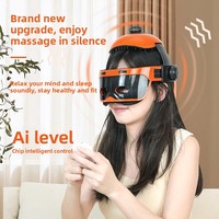 Integriertes Kopf-und Augen massage werkzeug Elektrischer Wärme luftdruck Vibrationshelm-Kopfhaut massage gerät