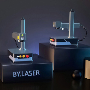 금속 플라스틱 카드 금은 보석을 위한 탁상용 휴대용 최대 20w 30w 50w 60w 100w galvo 섬유 조판공 레이저 표하기 기계 - Product Image 2