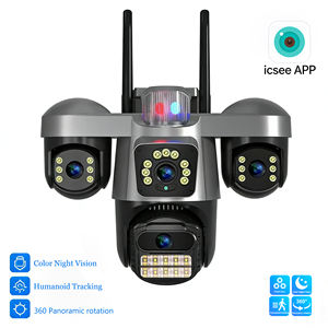 Cámara de Seguridad CCTV Tipo Domo de 9MP para Exteriores, Visión Nocturna a Todo Color, Detección de Movimiento, Seguimiento Humano por IA, Cámara <span class=keywords><strong>IP</strong></span> WIFI PTZ - Product Image 1