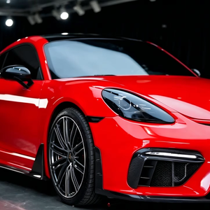 Vinilo Autoadhesivo Rojo Brillante para Envoltura de Autos, 7.5mil, Protección Anti-Rayones, Autoregenerable con Calor, para Suministro de Fábrica - Product Image 1