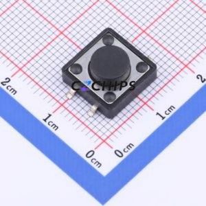 TSF002A05526A Tactile Switch SMD-4P,12x12mm Switch Round Button 2.6N Vertical Mount 12mm - Product Image 1