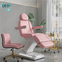 Chaise d'examen électrique réglable à moteur 3/4, chaise de podologie médicale, table de traitement esthétique, table de massage, table de soin du visage, salon de beauté