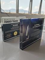 Support de plaque en acrylique, bloc en acrylique transparent solide