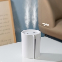 Humidificateur d'air portable innovant, mini brumisateur LED de bureau, aromathérapie, OEM, décoratif, pour chambre à coucher, humidificateur USB pour bébé