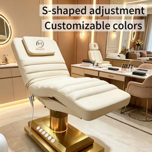 <span class=keywords><strong>Table</strong></span> <span class=keywords><strong>de</strong></span> beauté professionnelle personnalisée en <span class=keywords><strong>forme</strong></span> <span class=keywords><strong>de</strong></span> S, réglable, hydraulique, confortable, avec 4 moteurs, design pliable, haute densité - Product Image 2