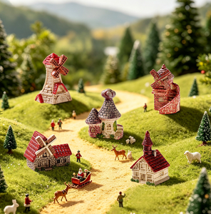 <span class=keywords><strong>Casa</strong></span> de Muñecas en Miniatura, Figura de <span class=keywords><strong>Casa</strong></span> de Campo Inglesa, Molino de Viento de Cuento de Hadas Europeo, <span class=keywords><strong>Iglesia</strong></span>, <span class=keywords><strong>Casa</strong></span> de Muñecas, Juguete de Simulación para Niños, Regalo - Product Image 6