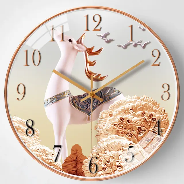 Horloge murale en plastique ronde Simple de 8 pouces, décoration intérieure, Design bon marché