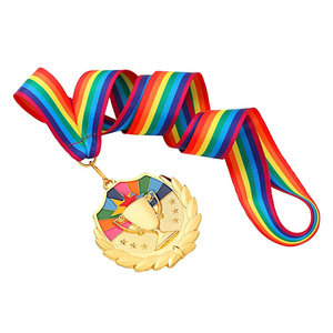 Diseño personalizado atletismo deportes trofeo corredor fútbol ganadores Medallas de metal con cinta - Product Image 1