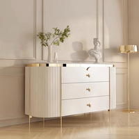 Meuble d'entrée en chêne italien, commode simple et moderne, meuble à chaussures, buffet français, meuble TV en bois de luxe léger, table basse