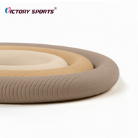 Accessoires de Pilates pour la maison, haltères en silicone de couleur personnalisée, anneaux de poids 5,5 lb, 8 lb, 10 lb