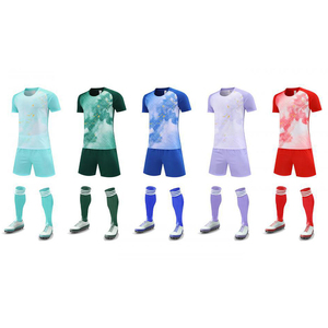 Ensemble de maillot de football d'été pour hommes, logo personnalisé, manches courtes, séchage rapide, maillot de football de haute qualité, vêtements de sport - Product Image 1