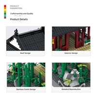 Set de Bloques de Construcción de Arquitectura 3D Estilo Oriental, Juguete Creativo de Construcción MOC para Adultos y Niños, Regalo STEM