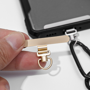 Juntas de Metal giratorias de 360 grados, Clip de parche, anticaída, antipérdida, de acero inoxidable, cordón para teléfono móvil, Pestaña de sujeción de 0,2mm - Product Image 3