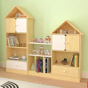 Chambre à coucher moderne, bibliothèque en bois, armoire de <span class=keywords><strong>rangement</strong></span> de livres pour enfants, bibliothèque pour enfants, ensemble d'étagères avec tiroir et porte - Product Image 6