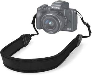 Correa de cámara ajustable antideslizante, correa elástica de neopreno para la mayoría de cámaras Canon <span class=keywords><strong>Nikon</strong></span> Sony DSLR y binoculares - Product Image 4