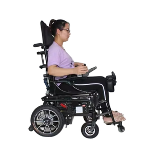 Silla de ruedas eléctrica <span class=keywords><strong>Power</strong></span> Assist de lujo con batería de largo alcance, silla motorizada reclinable y de pie - Product Image 6