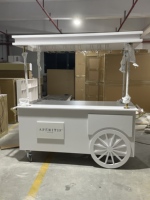Chariot à champagne pour mariage, chariot à bonbons, chariot à champagne pour la décoration d'événements, chariot à desserts pliable, prix d'usine FSDKX