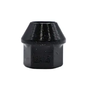 黑色开式车轮凸耳螺母适合福特塞拉科斯沃斯售后市场合金铬M12x1.5螺纹