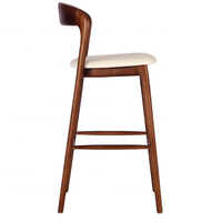 Tabouret de bar en bois moderne pour hôtel et restaurant, chaise de bar, tabouret de bar, chaise haute, chaise de bar loft