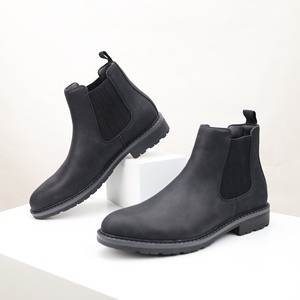 2026 Stylish & Comfortable British Style Men's Shoes Burnished Vintage Plus Size Ankle Boots for Men - Product Image 1