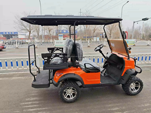 Voitures de golf électriques 3-4 places rouges les <span class=keywords><strong>moins</strong></span> chères, chariots de golf Power Glide, chariots de golf 72V avec batterie au lithium - Product Image 2