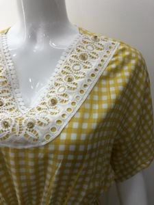Robe longue à taille haute pour femme, vêtement en rayonne jaune, doux, vente en gros directement à l'usine, collection d'été - Product Image 4