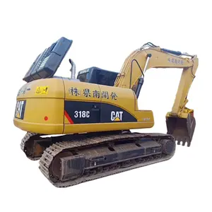 二手CAT 318C 18吨中型履带式挖掘机可靠多功能重型设备