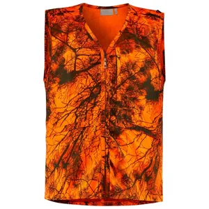 Custom-designed Durable Orange Camo Hunting Vest