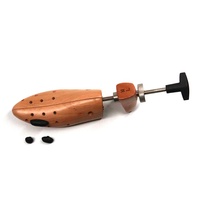 Embauchoir pour chaussures, extenseur de chaussures avec poignée en T en bois de hêtre bidirectionnel (longueur et largeur), couleur en bois naturel, SS02D