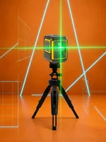 Niveau laser vert 2D de poche, laser croisé auto-nivelant de 30 m, batterie rechargeable pour l'accrochage d'images et le bricolage domestique