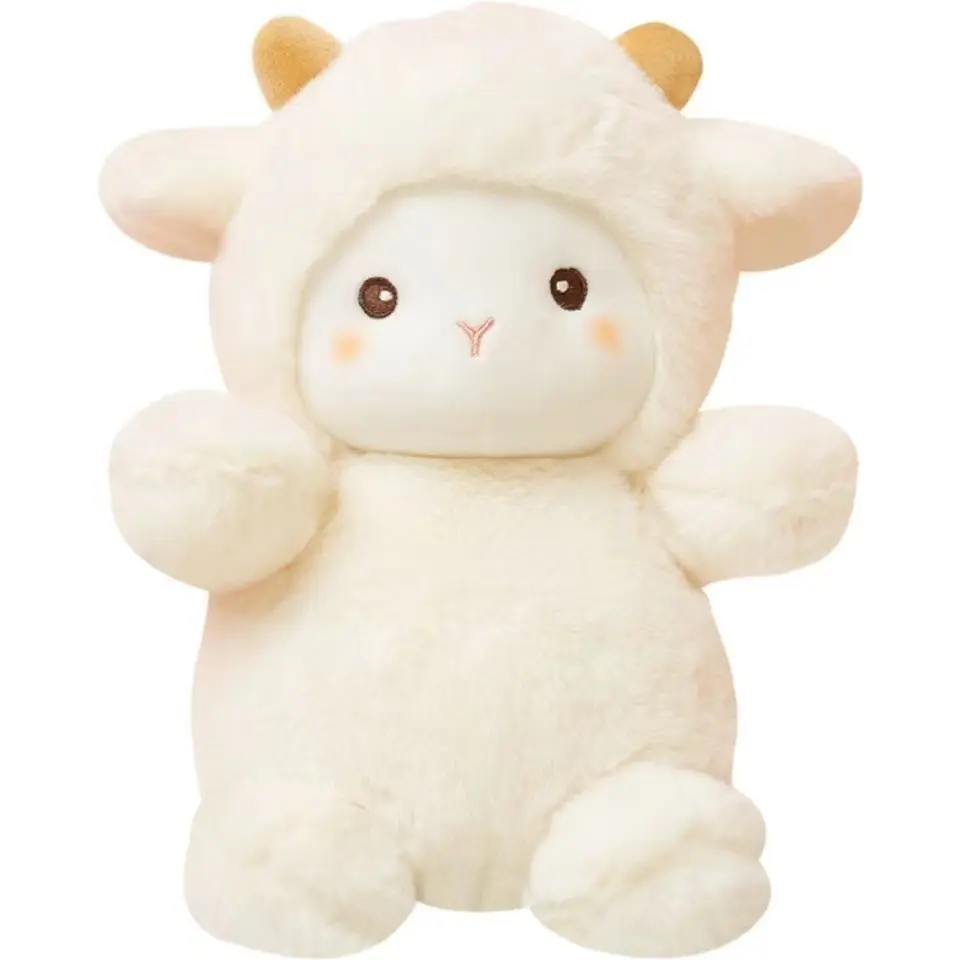 Wholesale PP Cotton 23cm Plush Stuffed Toy Gift Kids Cartoon Mini Lovely Animal Sheep Lovely Small Soft Baby