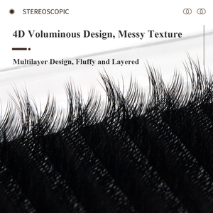 Наращивание ресниц SP EYELASH: мягкие, пушистые, 3D, 4D, 5D, в стиле «Дикий камелия», легкое формирование пучков, многослойные, объемные, в лотках - Product Image 5