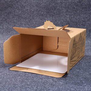 Bán buôn Kraft bao bì thực phẩm tái chế Bìa Bánh hộp với xử lý thiết kế cho cakesicles gấp và bền - Product Image 3