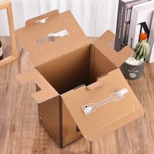 Hộp in ấn có thể tái chế carton sóng chai rượu vang vận chuyển Hộp rượu vang Hộp quà tặng bao bì - Product Image 4