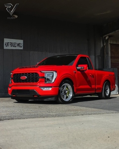 Rines de Aleación Personalizados para Camioneta Hunt, 17, 18, 20, <span class=keywords><strong>22</strong></span> Pulgadas, 6x135 mm, Negro Brillante, Rines Forjados Fresados para Ford F 150 - Product Image 1